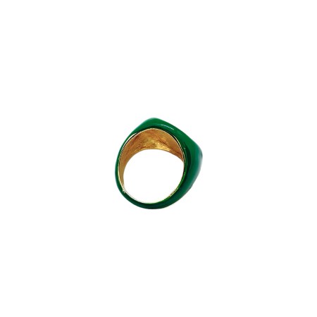 ring metallic with green smalto1